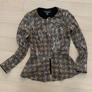 Black Brown Sequin Jacket